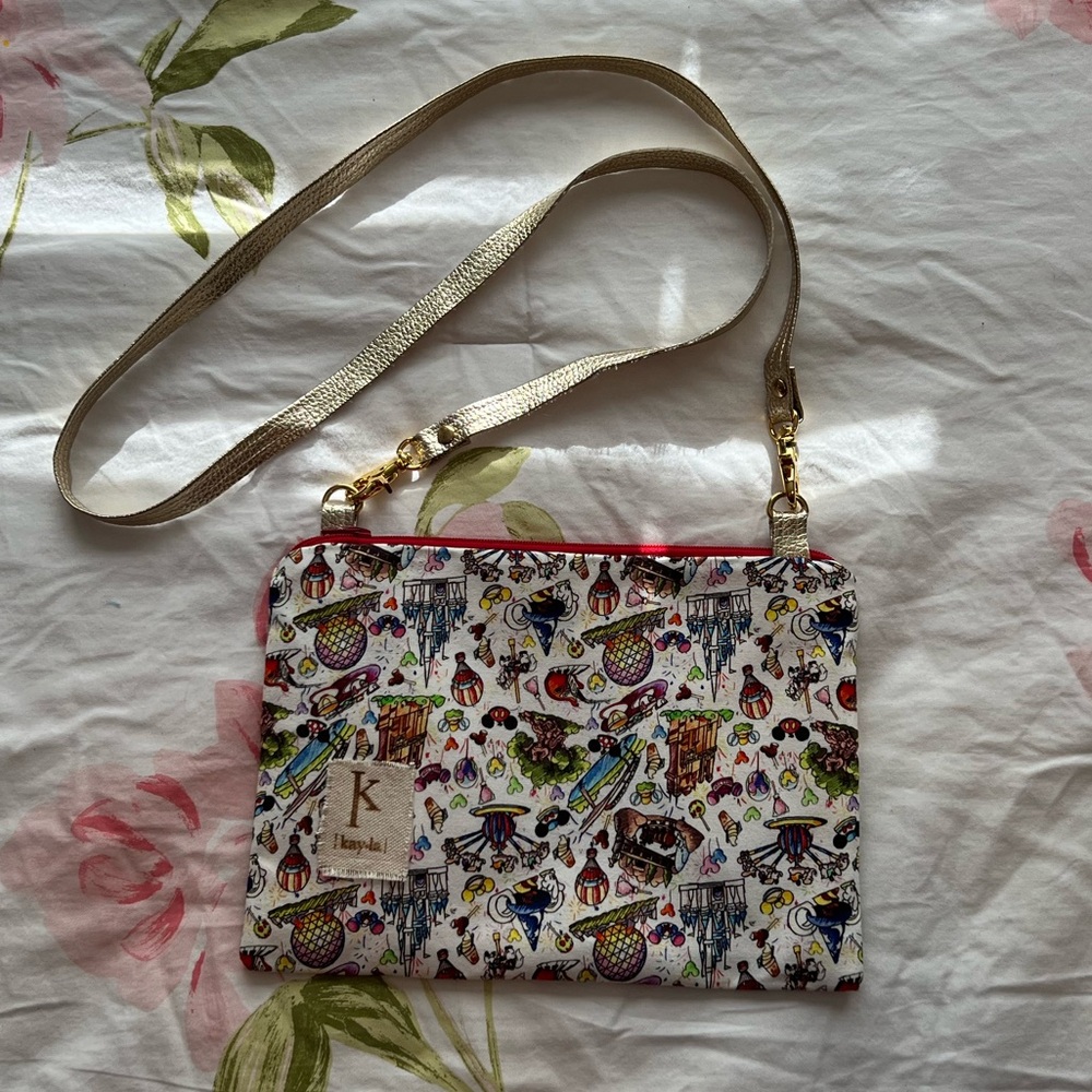 Handmade Disneyland crossbody purse